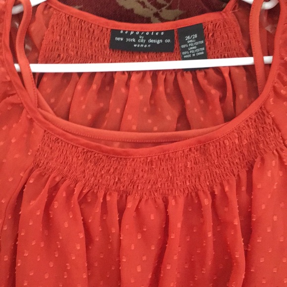 Blouse by Separates by NYC Design Co Orange - Picture 3 of 6